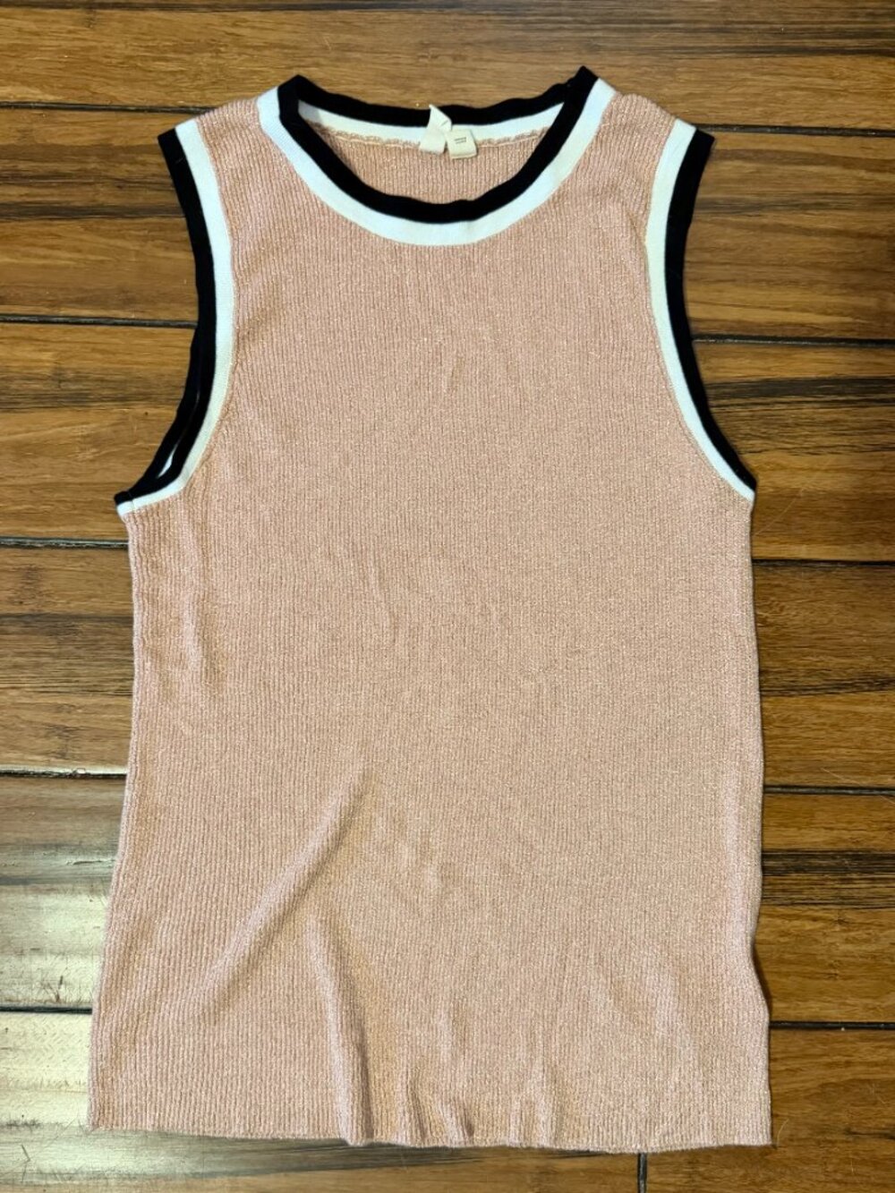 Moth Anthropologie Valeria Shine Sleeveless Knit Tank, Size M